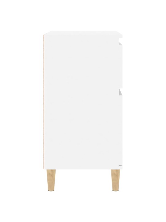 Příborník bílý s vysokým leskem 60x35x70 cm kompozitní dřevo