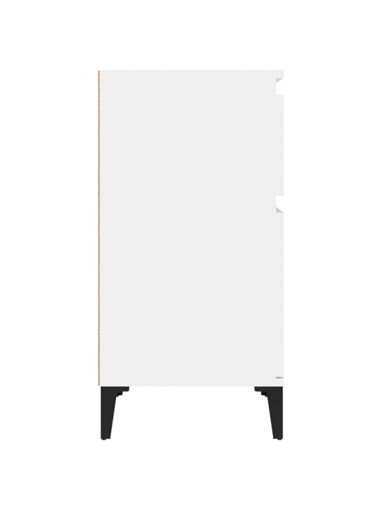 Noční stolky 2 ks bílé s vysokým leskem 40 x 35 x 70 cm