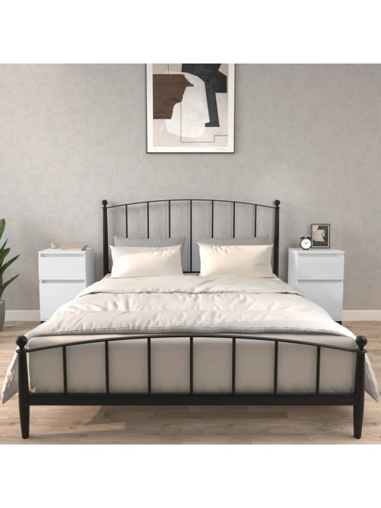 Noční stolky 2 ks bílé s vysokým leskem 40 x 35 x 70 cm