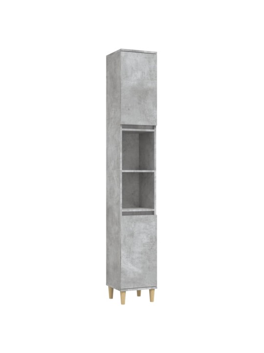 Koupelnová skříňka betonově šedá 30x30x190 cm kompozitní dřevo