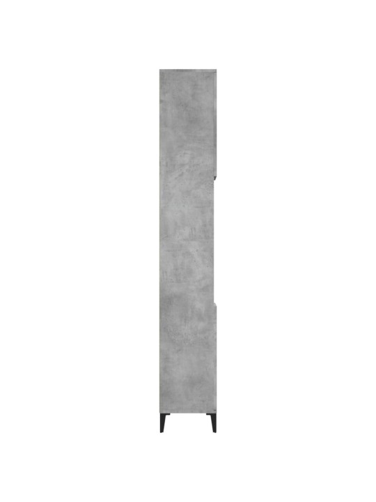 Koupelnová skříňka betonově šedá 30x30x190 cm kompozitní dřevo