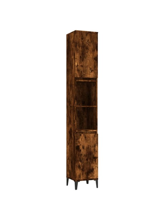 Koupelnová skříňka kouřový dub 30x30x190 cm kompozitní dřevo