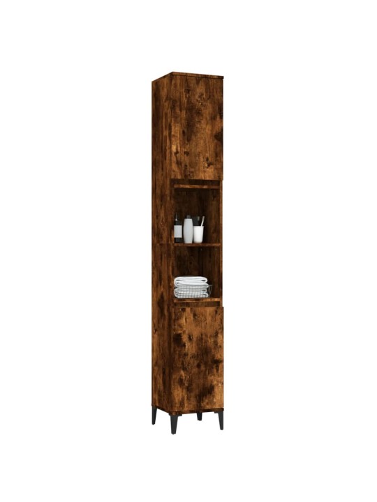 Koupelnová skříňka kouřový dub 30x30x190 cm kompozitní dřevo