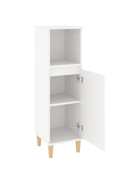 Koupelnová skříňka bílá 30 x 30 x 100 cm kompozitní dřevo