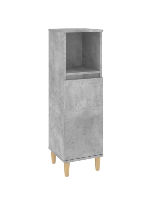 Koupelnová skříňka betonově šedá 30x30x100 cm kompozitní dřevo
