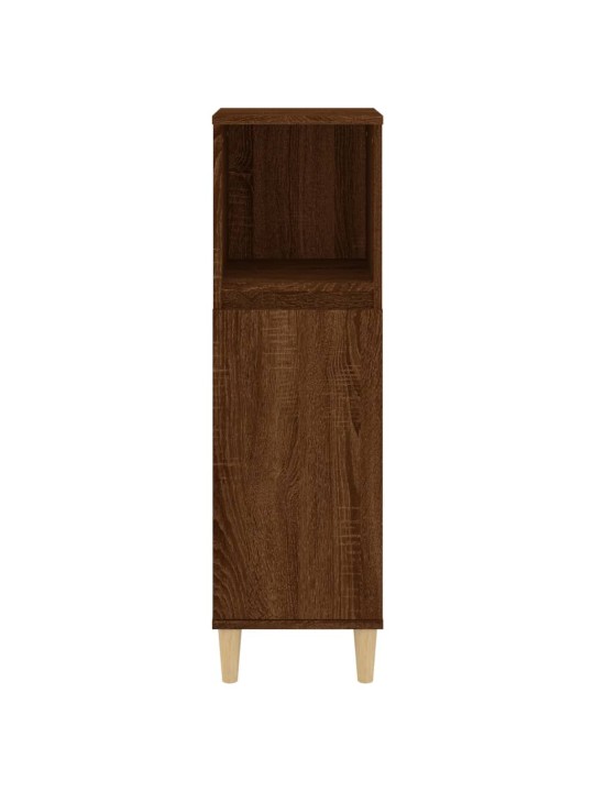 Koupelnová skříňka hnědý dub 30 x 30 x 100 cm kompozitní dřevo