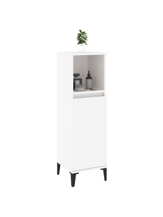 Koupelnová skříňka bílá 30 x 30 x 100 cm kompozitní dřevo
