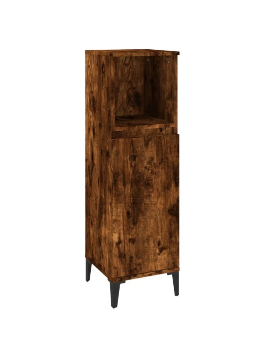 Koupelnová skříňka kouřový dub 30x30x100 cm kompozitní dřevo