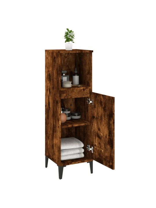 Koupelnová skříňka kouřový dub 30x30x100 cm kompozitní dřevo