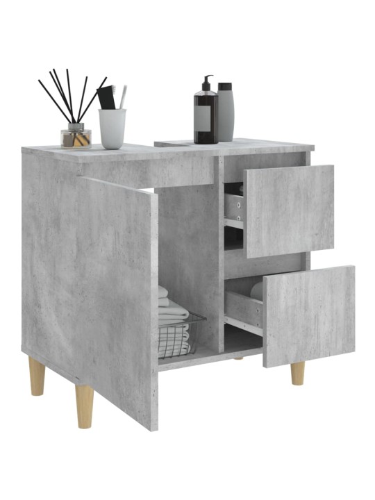 Koupelnová skříňka betonově šedá 65x33x60 cm kompozitní dřevo