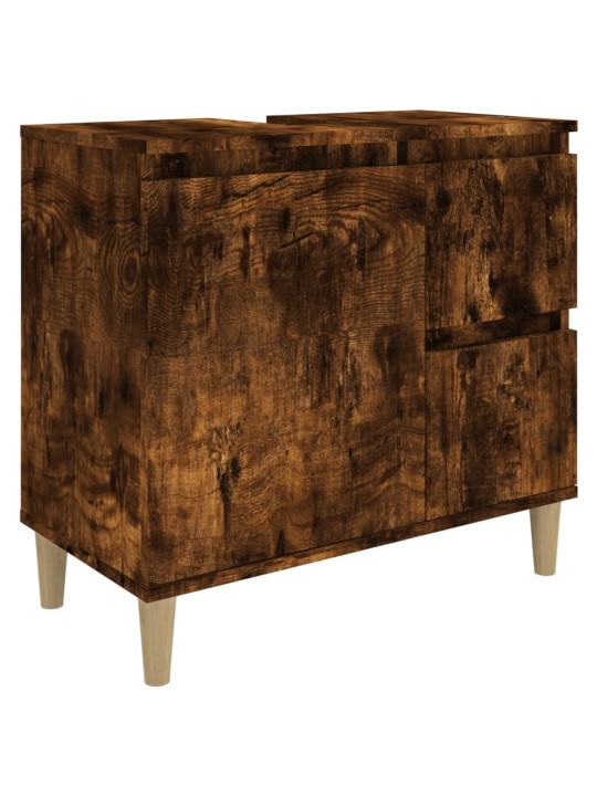 Koupelnová skříňka kouřový dub 65 x 33 x 60 cm kompozitní dřevo
