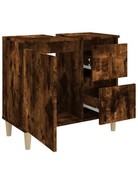 Koupelnová skříňka kouřový dub 65 x 33 x 60 cm kompozitní dřevo