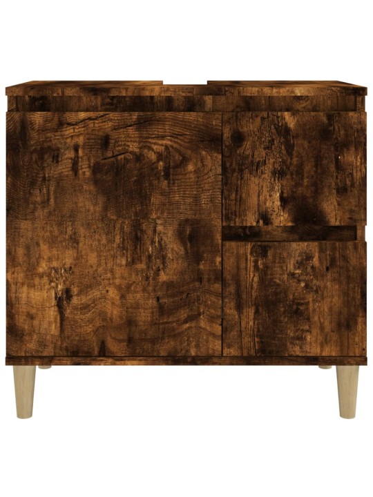 Koupelnová skříňka kouřový dub 65 x 33 x 60 cm kompozitní dřevo