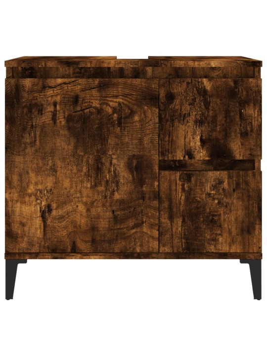 Koupelnová skříňka kouřový dub 65 x 33 x 60 cm kompozitní dřevo