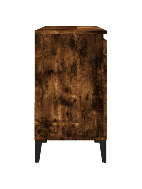 Koupelnová skříňka kouřový dub 65 x 33 x 60 cm kompozitní dřevo