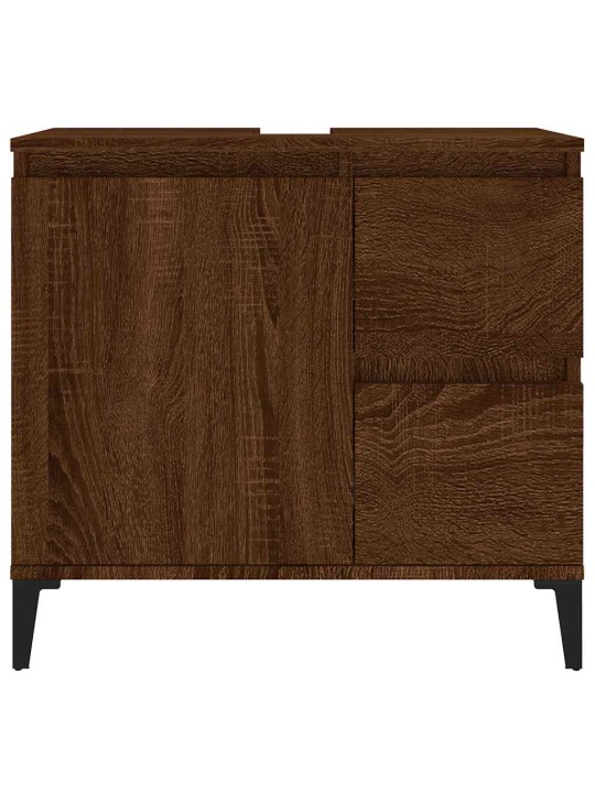 Koupelnová skříňka hnědý dub 65 x 33 x 60 cm kompozitní dřevo