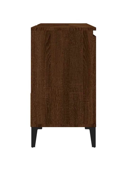 Koupelnová skříňka hnědý dub 65 x 33 x 60 cm kompozitní dřevo