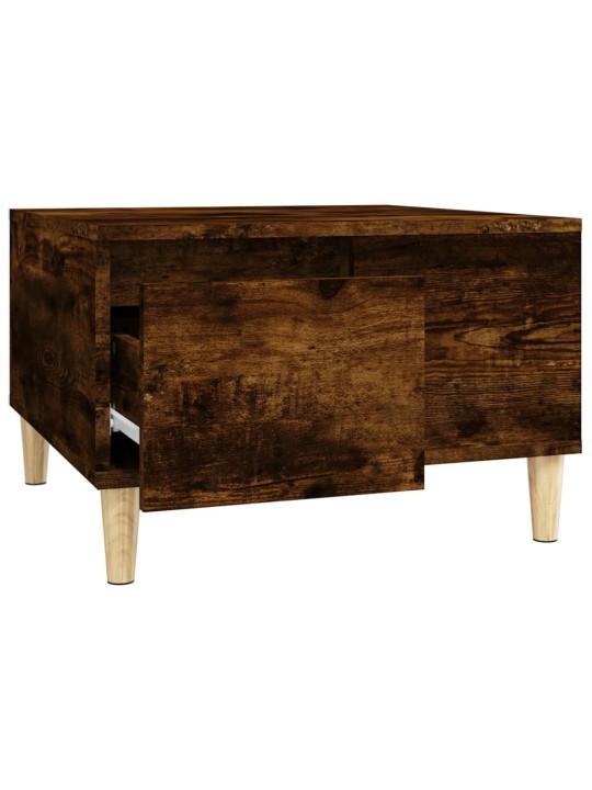 Konferenční stolek kouřový dub 55x55x36,5 cm kompozitní dřevo
