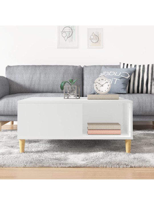 Konferenční stolek bílý 80 x 80 x 36,5 cm kompozitní dřevo