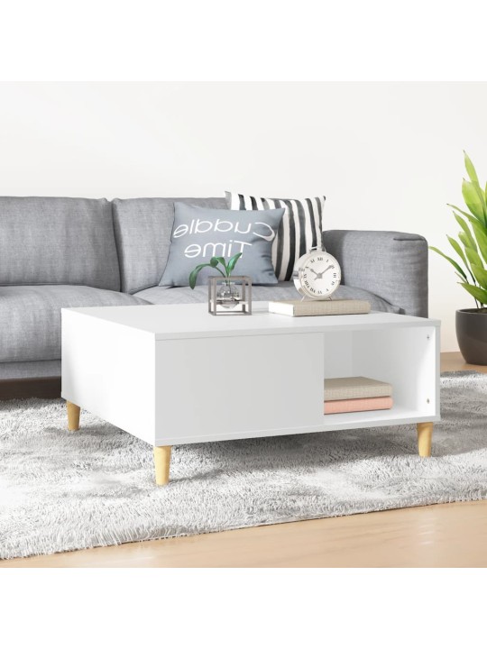 Konferenční stolek bílý 80 x 80 x 36,5 cm kompozitní dřevo