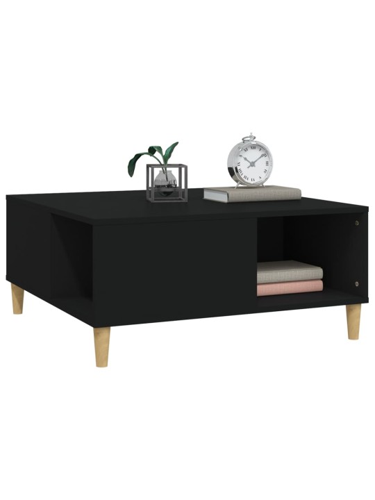 Konferenční stolek černý 80 x 80 x 36,5 cm kompozitní dřevo