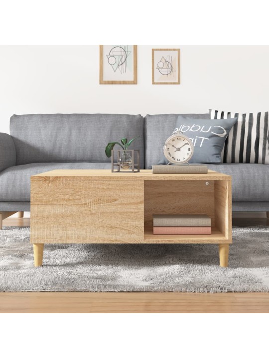 Konferenční stolek dub sonoma 80x80x36,5 cm kompozitní dřevo