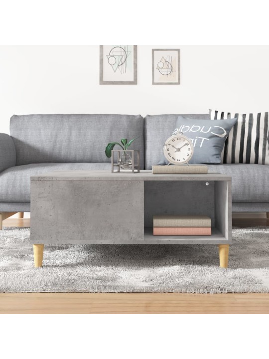 Konferenční stolek betonově šedý 80x80x36,5 cm kompozitní dřevo