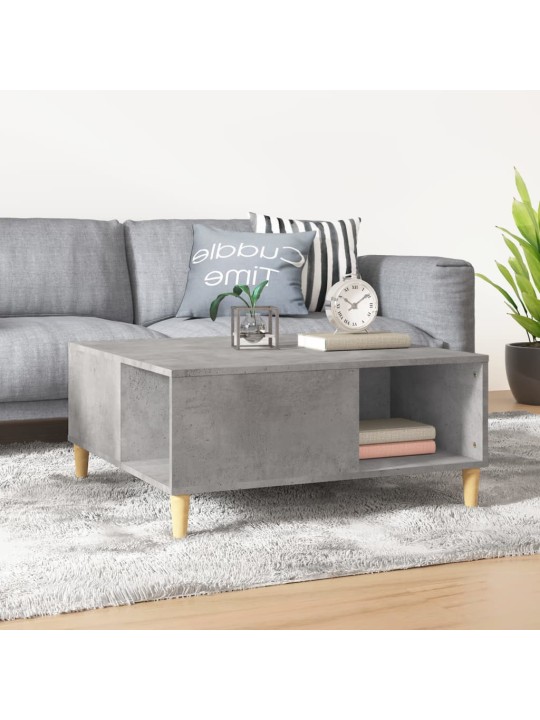 Konferenční stolek betonově šedý 80x80x36,5 cm kompozitní dřevo