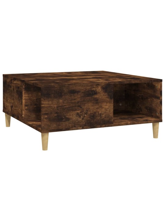 Konferenční stolek kouřový dub 80x80x36,5 cm kompozitní dřevo
