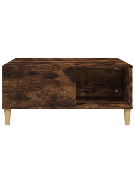 Konferenční stolek kouřový dub 80x80x36,5 cm kompozitní dřevo