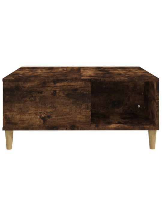 Konferenční stolek kouřový dub 80x80x36,5 cm kompozitní dřevo