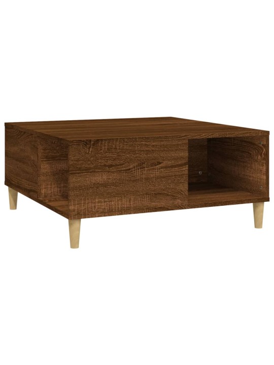 Konferenční stolek hnědý dub 80 x 80 x 36,5 cm kompozitní dřevo