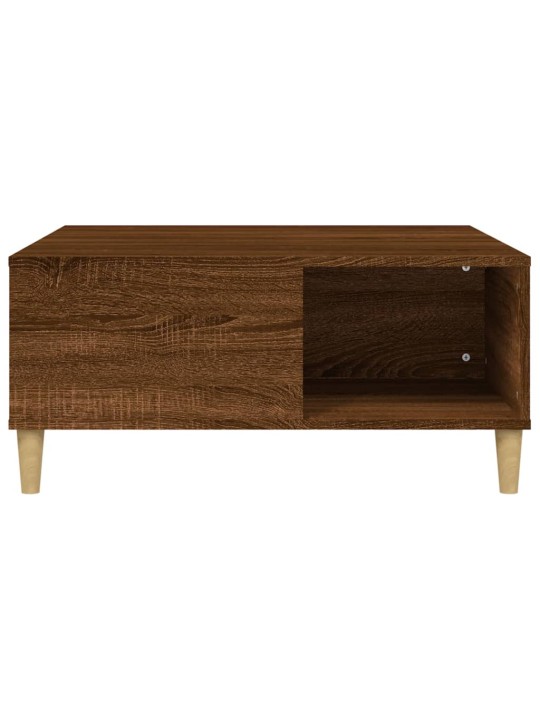 Konferenční stolek hnědý dub 80 x 80 x 36,5 cm kompozitní dřevo