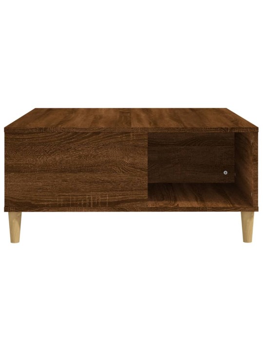 Konferenční stolek hnědý dub 80 x 80 x 36,5 cm kompozitní dřevo