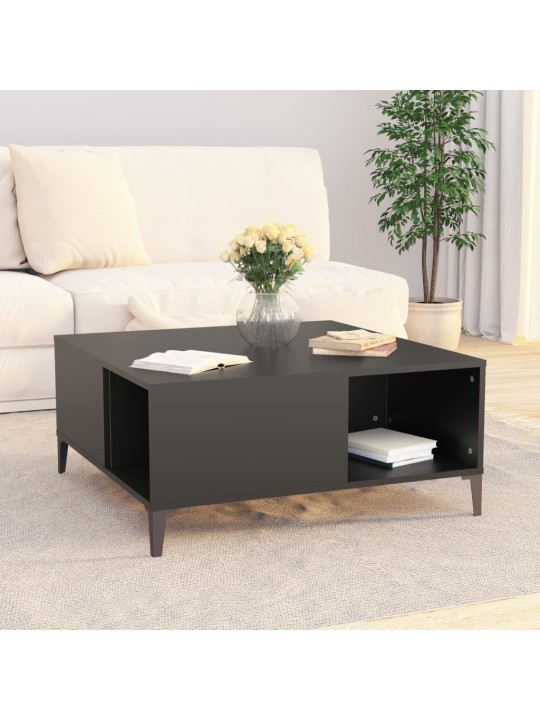 Konferenční stolek černý 80 x 80 x 36,5 cm kompozitní dřevo