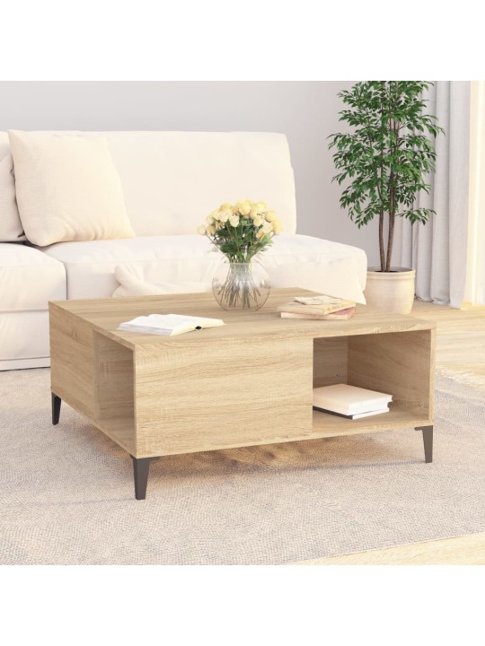 Konferenční stolek dub sonoma 80x80x36,5 cm kompozitní dřevo