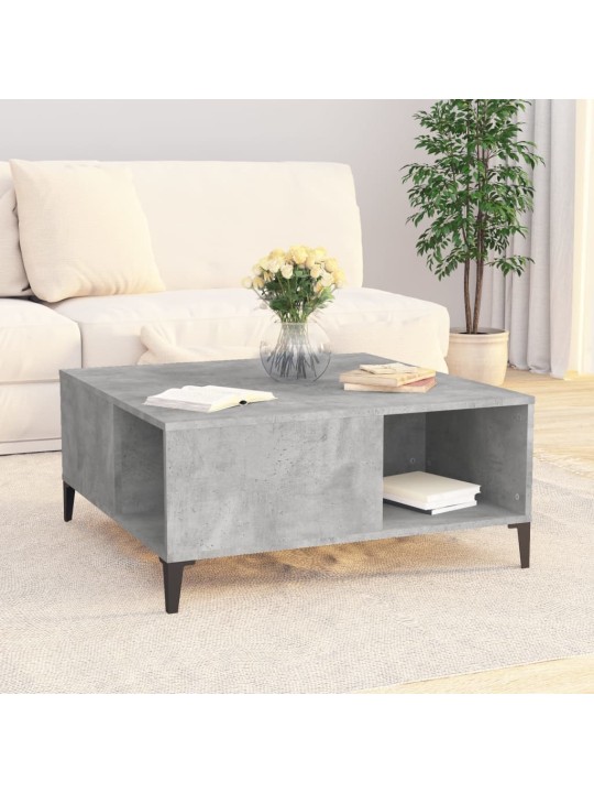 Konferenční stolek betonově šedý 80x80x36,5 cm kompozitní dřevo