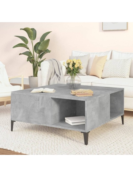 Konferenční stolek betonově šedý 80x80x36,5 cm kompozitní dřevo
