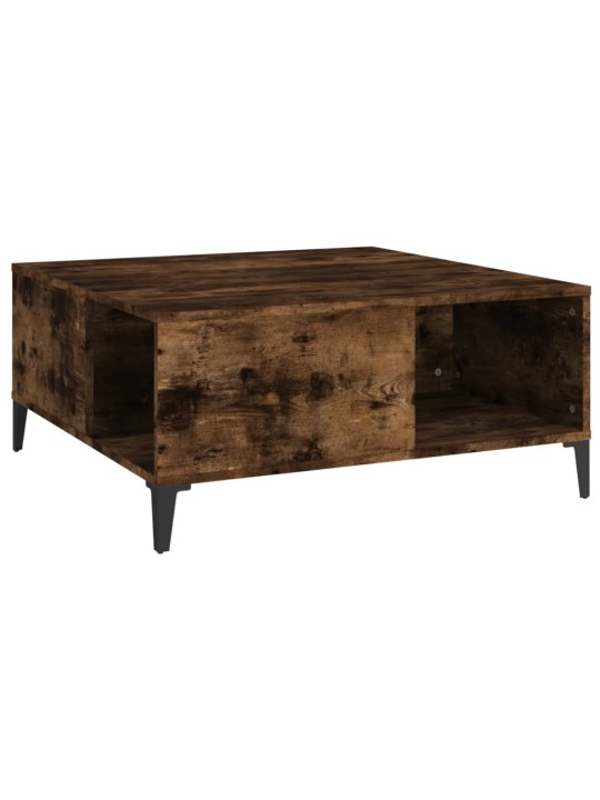 Konferenční stolek kouřový dub 80x80x36,5 cm kompozitní dřevo