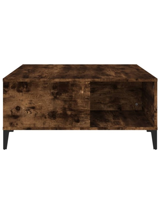 Konferenční stolek kouřový dub 80x80x36,5 cm kompozitní dřevo