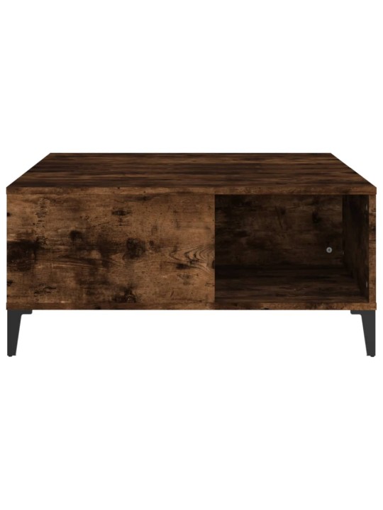 Konferenční stolek kouřový dub 80x80x36,5 cm kompozitní dřevo