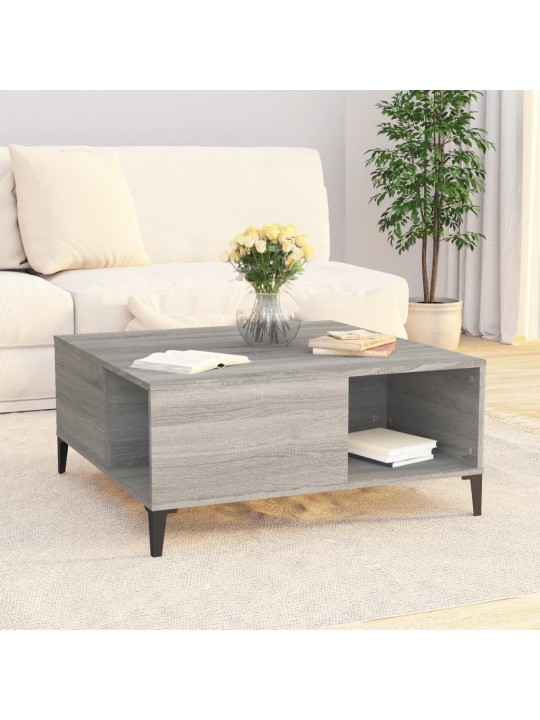 Konferenční stolek šedý sonoma 80x80x36,5 cm kompozitní dřevo