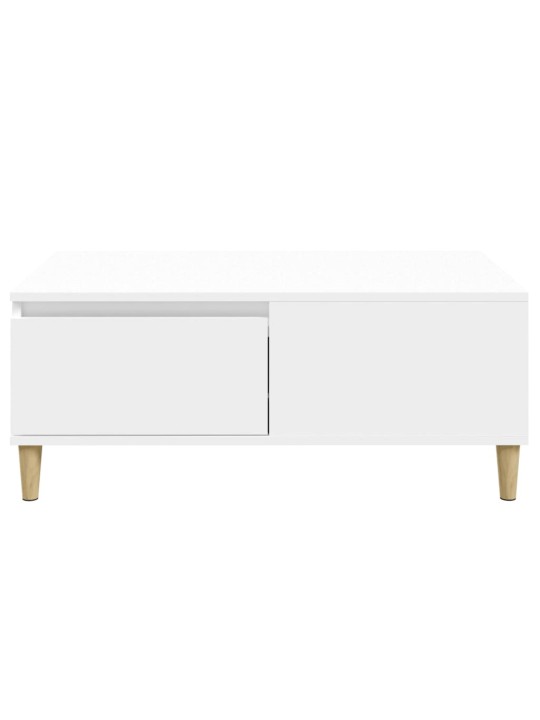 Konferenční stolek bílý 90 x 50 x 36,5 cm kompozitní dřevo