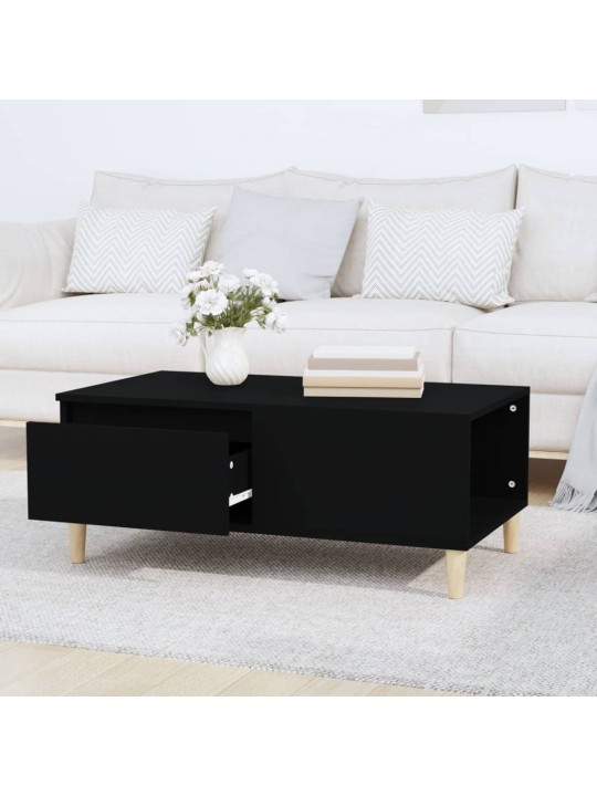 Konferenční stolek černý 90x50x36,5 cm kompozitní dřevo