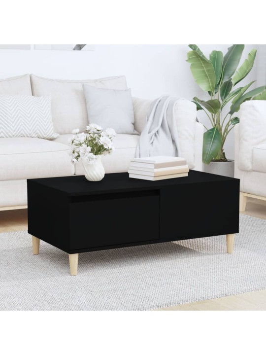 Konferenční stolek černý 90x50x36,5 cm kompozitní dřevo