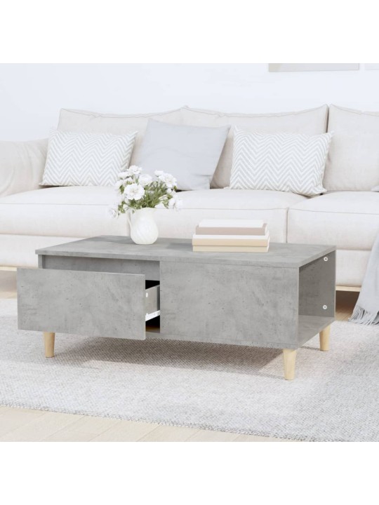 Konferenční stolek betonově šedý 90x50x36,5 cm kompozitní dřevo