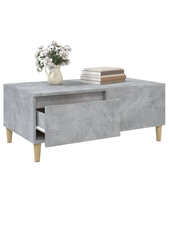 Konferenční stolek betonově šedý 90x50x36,5 cm kompozitní dřevo