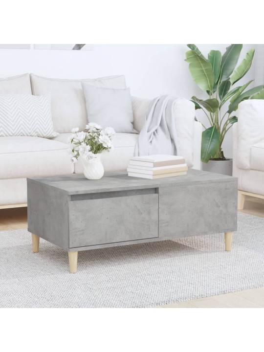 Konferenční stolek betonově šedý 90x50x36,5 cm kompozitní dřevo