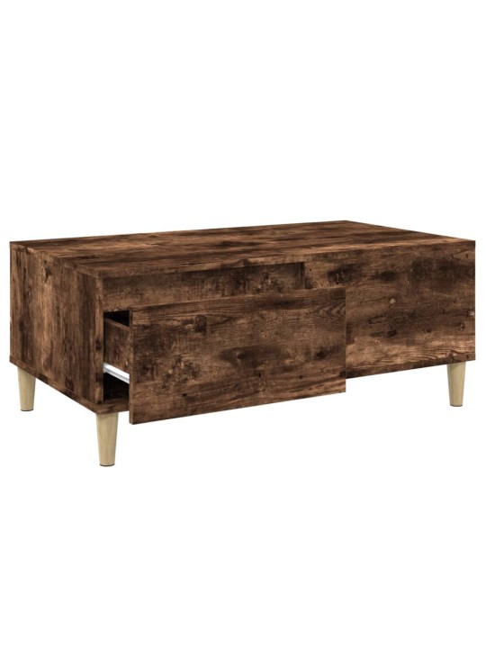Konferenční stolek kouřový dub 90x50x36,5 cm kompozitní dřevo