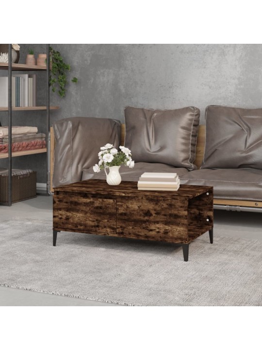 Konferenční stolek kouřový dub 90x50x36,5 cm kompozitní dřevo